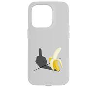 Carcasa para iPhone 15 Pro Provocativo Fuck Off Banana Sombra Dedo Medio