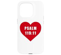Carcasa para iPhone 15 Pro Psalm 119:11 - Thy Word Have I Hid in Mine Heart Reference
