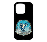 Carcasa para iPhone 15 Pro Puck ON The Bottom Hockey Subacuático Piscina Equipo