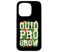 Carcasa para iPhone 15 Pro Quid Pro Grow Gardener - Flores de jardín con Texto Floral