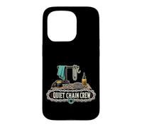 Carcasa para iPhone 15 Pro Quiet Chain Crew Bicicleta Cuidado de Cadena Taller