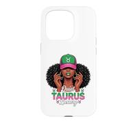 Carcasa para iPhone 15 Pro Quiet Luxury Taurus Afro Women Pink Green Cap Black Girl