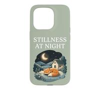 Carcasa para iPhone 15 Pro Quietud En La Noche Durmiendo Fox Acogedor Luna Calma Cottagecore
