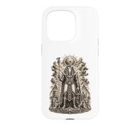 Carcasa para iPhone 15 Pro Ra Sun God Falcon Guardian Antiguo Egipcio Mítico Arte