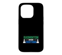 Carcasa para iPhone 15 Pro Rally de la cancha Deportiva de la Raqueta rápida del Jugador de bádminton