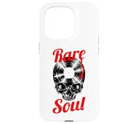 Carcasa para iPhone 15 Pro Rare Soul Music Vintage Old School DJ Tocadiscos Vinilo Calavera