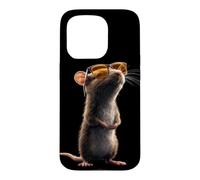 Carcasa para iPhone 15 Pro Rata Ratón Simpático Roedores Ratón Enano Ratas Pequeñas