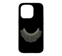 Carcasa para iPhone 15 Pro RBG Ruth Bader Ginsburg Dissent Collar patrón