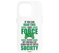Carcasa para iPhone 15 Pro Read This Force Society Gamer Humor Statement