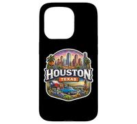 Carcasa para iPhone 15 Pro Recuerdo de Houston Texas City State Vintage Viaje Memorabilia