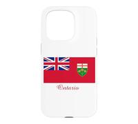 Carcasa para iPhone 15 Pro Recuerdo de la Bandera de Ontario Canadá