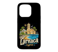 Carcasa para iPhone 15 Pro Regalo de Recuerdo de Viaje de Larnaca Chipre Dibujado a Mano