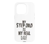 Carcasa para iPhone 15 Pro Regalo para el Día del Padre My Step-Dad is My Real Dad