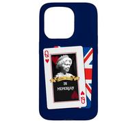 Carcasa para iPhone 15 Pro Reina Elizabeth II - Tarjeta de Juego (Memoriam skat Royal, Reino Unido)