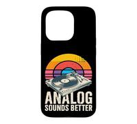 Carcasa para iPhone 15 Pro Reproductor de Discos de Vinilo analógico Suena Mejor