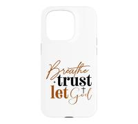 Carcasa para iPhone 15 Pro Respira Confianza Deja Que Dios Fe Cristiana