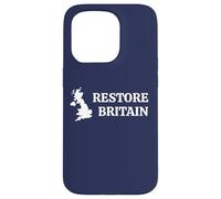Carcasa para iPhone 15 Pro Restore Britain - UK Patriot Conservative Graphic (Navy)