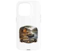 Carcasa para iPhone 15 Pro Retiro de Pescador en cabaña Junto al Lago