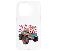 Carcasa para iPhone 15 Pro Retro 67 Monster Truck Six Seven Valentine Boys