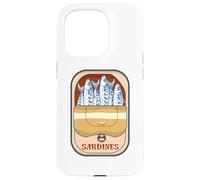 Carcasa para iPhone 15 Pro Retro Graphic Sardines Tinned Fish for Men and Women