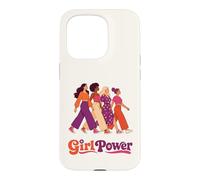 Carcasa para iPhone 15 Pro Retro Groovy Girl Power Feminista Hermandades de Mujeres