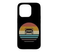 Carcasa para iPhone 15 Pro Retro Vintage Sunset 4x4 Coche Off Road Wave