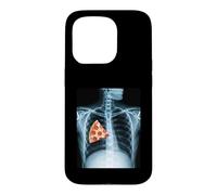Carcasa para iPhone 15 Pro Rib Cage X-Ray Pizza Slice Funny Food Humor Anatomía