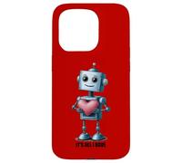 Carcasa para iPhone 15 Pro Robot with a Big Heart, Graphic