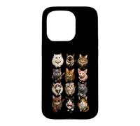 Carcasa para iPhone 15 Pro Rock Star Cats Punk Band Kittens Rock'n Roll Regalos Divertidos