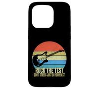 Carcasa para iPhone 15 Pro Rock The Test Don't Stress Test Day, Divertido día de exámenes, Profesor