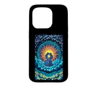 Carcasa para iPhone 15 Pro Romántico Pareja Sol Luna Amor Celestial Unión Estrel