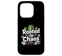 Carcasa para iPhone 15 Pro Rooted in Chaos Funny Cactus Gardener Graphic