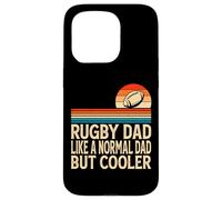 Carcasa para iPhone 15 Pro Rugby Dad Like A Normal Dad But Cooler - Funny Father's Day