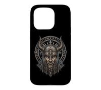 Carcasa para iPhone 15 Pro Runa nórdica guerrera vikinga Odín Thor Valhalla