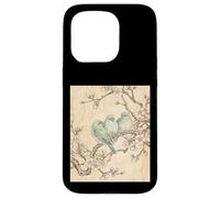 Carcasa para iPhone 15 Pro Sakura Birds Harmony Arte de Tinta Japonesa
