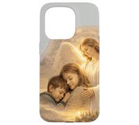 Carcasa para iPhone 15 Pro Salmo 91:4-6 Cita de la Biblia Espiritual de protección del ángel