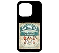 Carcasa para iPhone 15 Pro Saltwater Doctor Crab Ocean Vintage Design