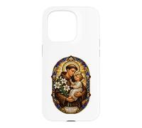 Carcasa para iPhone 15 Pro San Antonio De Padua Reza por Nosotros Sagrado Mosaico Arte Fe