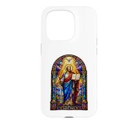 Carcasa para iPhone 15 Pro San Pablo Apóstol Catedral gótica Mosaico Sagrado Icono Arte