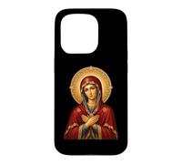 Carcasa para iPhone 15 Pro Santo Icono Ortodoxo Oriental de la Madre María Theotokos