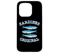 Carcasa para iPhone 15 Pro Sardines Tinned Fish Retro Graphic for Men Women