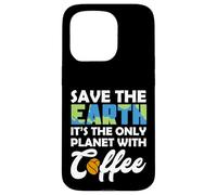 Carcasa para iPhone 15 Pro Save Earth The Only Planet with Coffee Earth Day