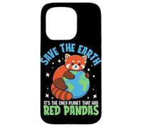 Carcasa para iPhone 15 Pro Save The Earth Es el único Planeta Que Tiene Pandas Rojos