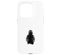 Carcasa para iPhone 15 Pro Scary Stranger Devil Eyes Diseño de Arte de Terror