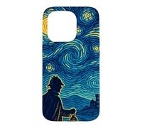 Carcasa para iPhone 15 Pro Sherlock Holmes Noche Estrellada Detective Vintage