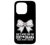 Carcasa para iPhone 15 Pro She's Here For The Dirt Drama Race Night Queen