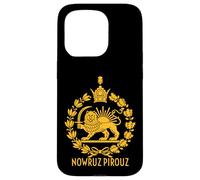 Carcasa para iPhone 15 Pro Shir o Khorshid Nowruz Pirouz Lion & Sun Año Nuevo Persa