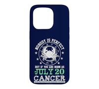 Carcasa para iPhone 15 Pro Signo del Zodiaco Cáncer Julio 20 Horóscopo Astrología Cumpleaños
