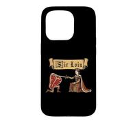 Carcasa para iPhone 15 Pro Sir Loin Solomillo REN Faire Caballero Juego de Palabras Medieval Meme