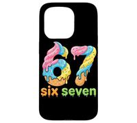 Carcasa para iPhone 15 Pro Six Seven 67 Number Ice Cream Drip Meme 6 7 Kids Boys Girls